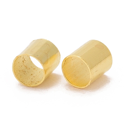Brass Crimp Beads KK-S070-G-FF-1
