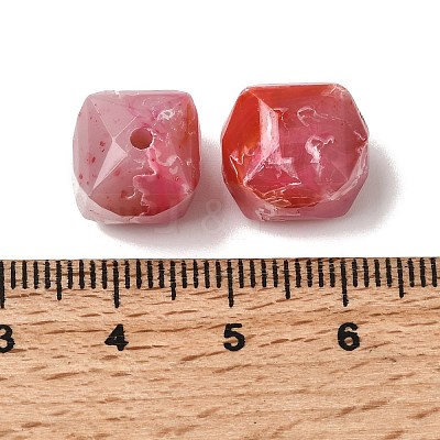 Opaque Acrylic Imitation Gemstone Beads OACR-G061-03E-1