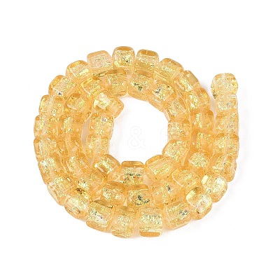 Handmade Foil Glass Beads Strands FOIL-Q002-04H-1