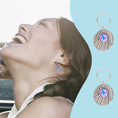 4 Pairs 201 Stainless Steel Retractable Clip-on Hoop Earrings STAS-UN0052-03A-1