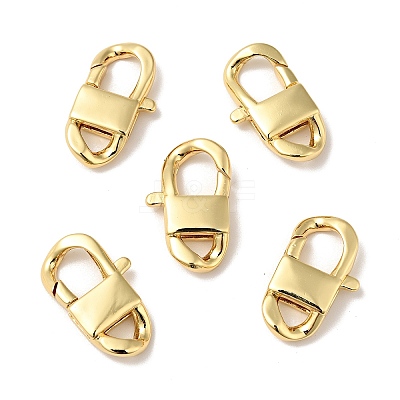 Brass Lobster Claw Clasps KK-J301-26G-1