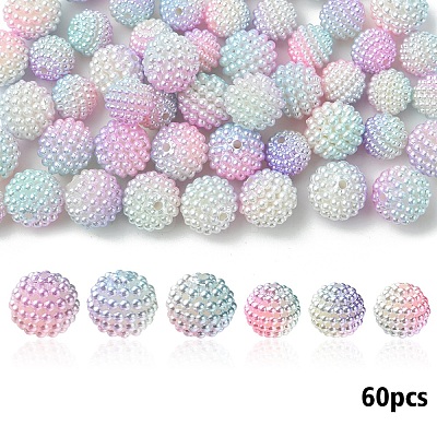 Imitation Pearl Acrylic Beads OACR-YW0002-04A-03-1