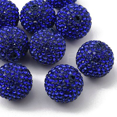 Grade A Rhinestone Pave Disco Ball Beads RB-Q105-9-1