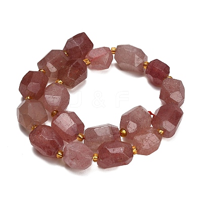 Natural Strawberry Quartz Beads Strands GG-CBA93B2-A01-01-1