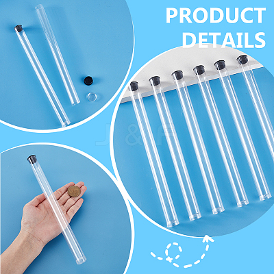 Transparent PC Plastic Bead Storage Tubes AJEW-WH0673-21D-1