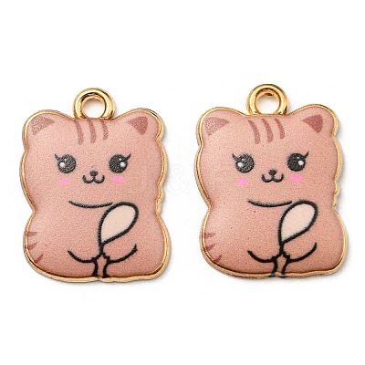 Printed Alloy Pendants ENAM-L042-07G-04-1