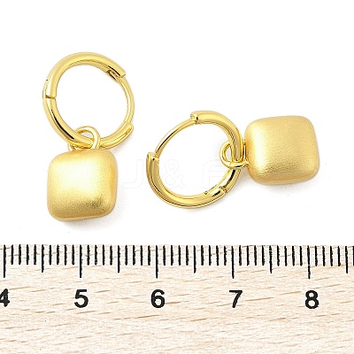 Brass Pendants Hoop Earrings EJEW-B120-08G-02-1
