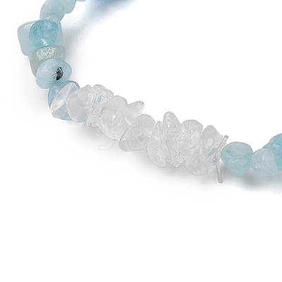 Gemstone Stretch Bracelet BJEW-JB11012-01-1