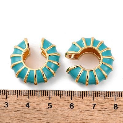 Brass Cuff Earrings for Women EJEW-A115-01G-04-1