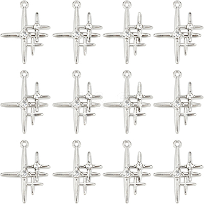 30Pcs Alloy Pendants PALLOY-SC0004-24-1