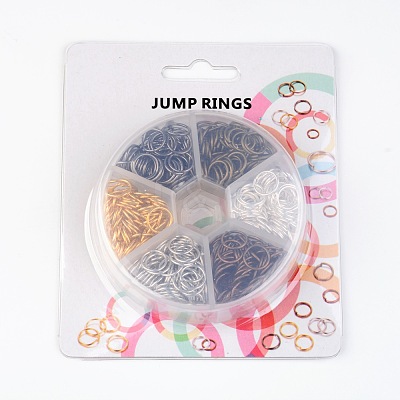1 Box Brass Open Jump Rings KK-JP0007-10mm-1