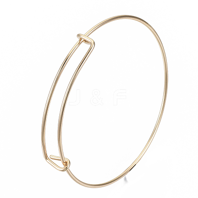 Adjustable Iron Expandable Bangle Making X-BJEW-R038-KC-1