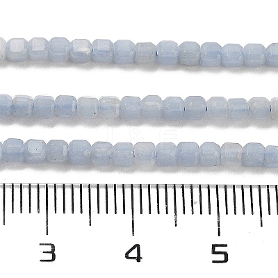 Natural Angelite Beads Strands G-H042-B17-01-1