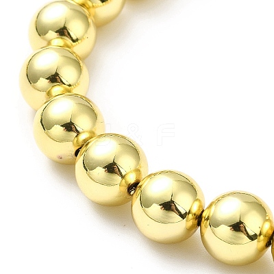 Rack Plating Brass Round Bead Slider Bracelets for Women X-BJEW-M232-01G-D-1