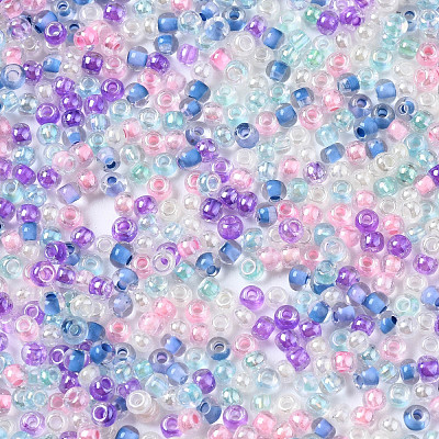Glass Round Seed Beads SEED-S057-R-001-1