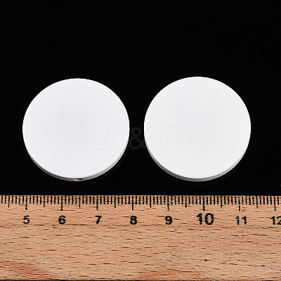 Painted Natural Wood Beads WOOD-WH0038-35C-02-1