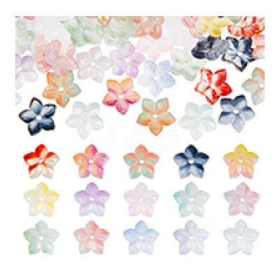 150Pcs 15 Colors Handmade Transparent Lampwork Beads GLAA-PH0004-03-1