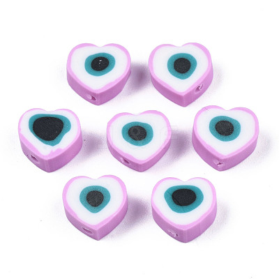 Handmade Polymer Clay Beads CLAY-T019-08E-1
