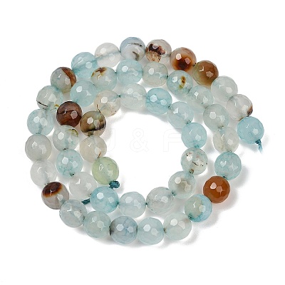 Natural Agate(Dyed & Heated) Beads Strands G-G079-A08-03-1