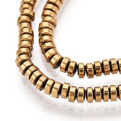 Electroplate Non-magnetic Synthetic Hematite Beads Strands G-T114-49G-1