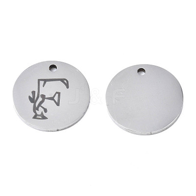 Non-Tarnish 304 Stainless Steel Charms STAS-T059-26P-F-1