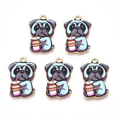 Printed Alloy Pendants ENAM-N056-199I-1