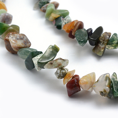 Natural Indian Agate Beads Strands X-G-P332-13-1