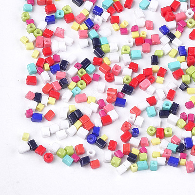 Baking Paint Glass Beads SEED-S023-11A-M-1