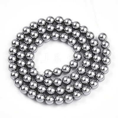 Baking Paint Pearlized Glass Pearl Bead Strands HY-N002-5mm-A01-1