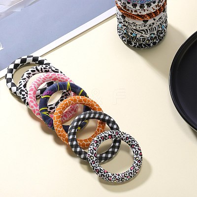 5Pcs Ring Food Grade Eco-Friendly Silicone Focal Beads JX893N-1