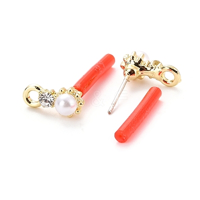 Alloy Stud Earring Findings EJEW-J102-06G-1