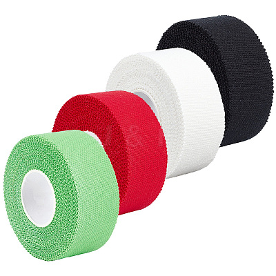 4 Rolls 4 Colors Cotton Underwrap Bandages AJEW-CY0002-37-1