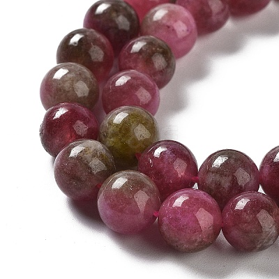 Natural Jade Imitation Watermelon Tourmaline Beads Strands G-NH0006-A01-03-1-1