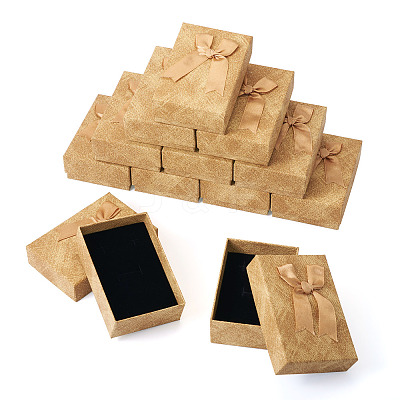 Rectangle Paper Jewelry Set Storage Gift Boxes with Bowknot CON-TAC0014-12C-1