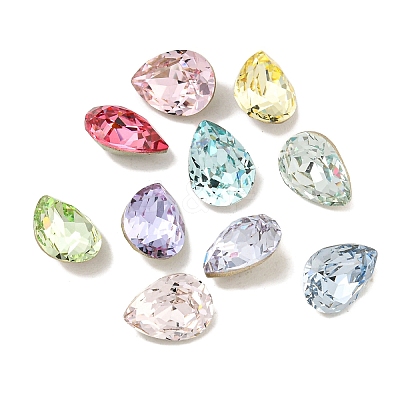 Glass Rhinestone Cabochons RGLA-L029-19C-1