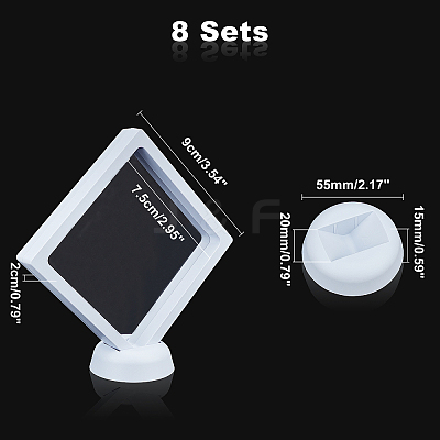 Polyethylene(PE) 3D Floating Frame Display Holder ODIS-FH0001-02B-02-1