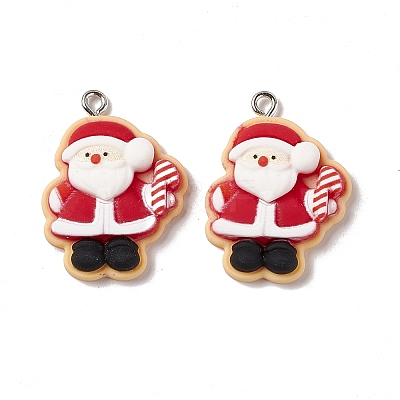 Christmas Theme Opaque Resin Pendants LS-FIND-E025-03-1