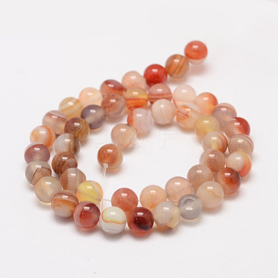 Natural Sardonyx Beads Strands G-K155-D-8mm-01-1