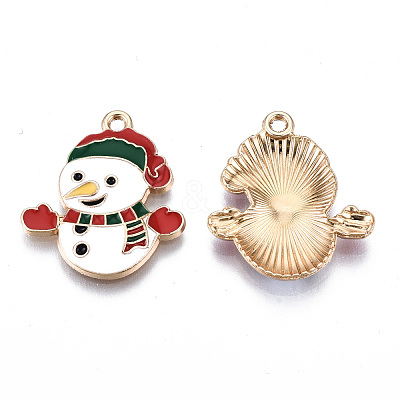 Eco-Friendly Alloy Enamel Pendants ENAM-Q437-068-NR-1