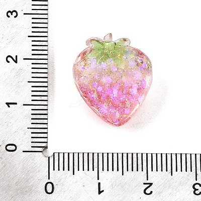 Gradient Color Transparent Resin Imitation Fruit Cabochons RE-CBA7537-02-1