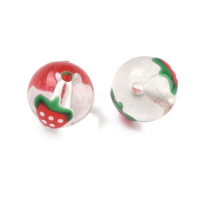 Transparent Glass Enamel Beads GLAA-P078-01A-03-1