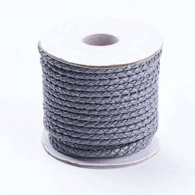 Round Braided Cowhide Cords WL-L009-01K-1