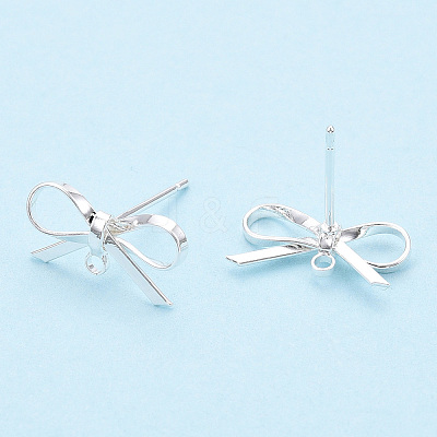Brass Stud Earring Findings KK-S350-013S-1
