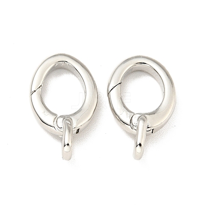 Brass Spring Gate Rings KK-G416-59P-1