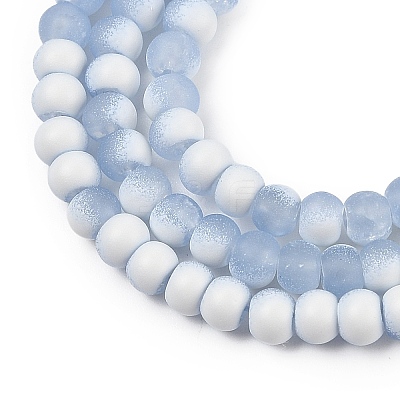 Frosted Crackle Glass Beads X1-GLAA-U001-4mm-M14-1