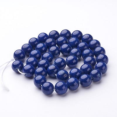 Natural Mashan Jade Round Beads Strands X-G-D263-10mm-XS09-1