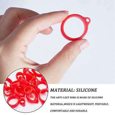 60Pcs 3 Style Silicone Pendant SIL-GF0001-28A-1