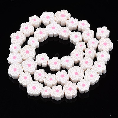 Handmade Polymer Clay Bead Strands CLAY-N011-48A-15-1