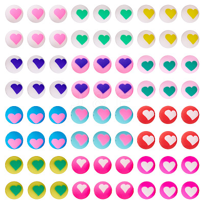 100Pcs Handmade Polymer Clay Beads CLAY-TA0001-92A-1