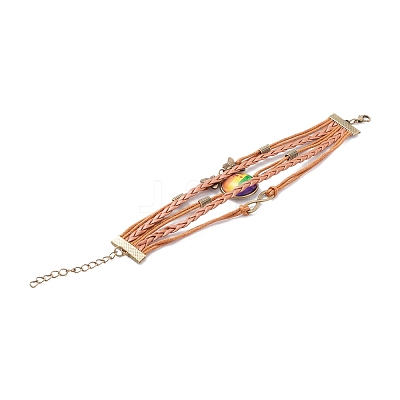 Rainbow Pride Bracelet BJEW-F426-01H-1